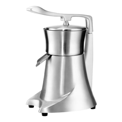 GGM Gastro Commercial Electric Citrus Juicer - 230W - 9.5kg - with 980rpm, quiet operation, removable funnel, dishwasher-safe parts - Aluminium & Stainless Steel