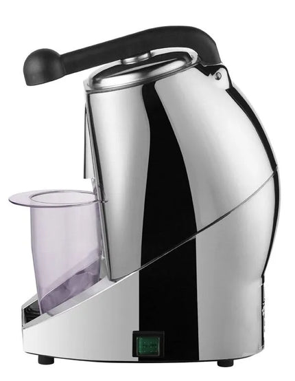GGM Gastro Commercial Electric Citrus Juicer - 570W - 10.31kg - with press arm, dishwasher-safe parts up to 90°C - Silver (Single)