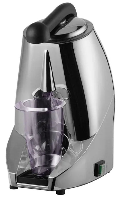 GGM Gastro Commercial Electric Citrus Juicer - 570W - 10.31kg - with press arm, dishwasher-safe parts up to 90°C - Silver (Single)