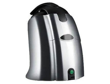 GGM Gastro Commercial Electric Citrus Juicer - 570W - 14.5kg - with press arm, dishwasher-safe parts, dual cones, 1300/1600rpm - Silver (Double)