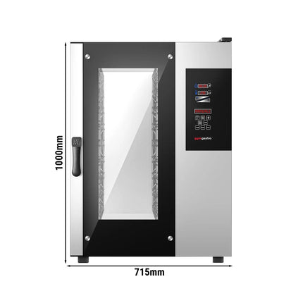 GGM Gastro Commercial Electric Combi Oven- Digital Controls - 10x GN 1/1 - incl. Automatic washing system, Core temperature probe, HACCP monitoring, USB