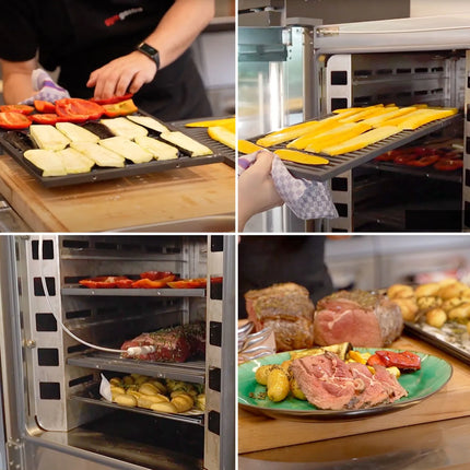 GGM Gastro Commercial Electric Combi Oven - Digital Controls - 10x GN 1/1 - Slimline - incl. Automatic washing system & Core temperature probe
