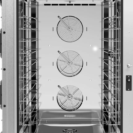 GGM Gastro Commercial Electric Combi Oven -  Digital Controls - 10x GN 1/1 or 10x EN 600x400 - incl. Automatic washing system, Wi‑Fi & USB, Humidity control