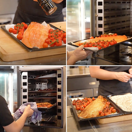 GGM Gastro Commercial Electric Combi Oven - Digital Controls - 10x GN 1/1 - Slimline - incl. Automatic washing system & Core temperature probe