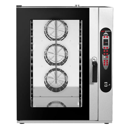 GGM Gastro Commercial Electric Combi Oven - Digital Controls - 10x GN 2/1 or 20x GN 1/1 - incl. Automatic washing system, Wi‑Fi & USB, Hand shower, Core temperature probe, Direct steam injection