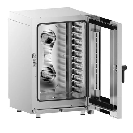 GGM Gastro Commercial Electric Combi Oven- Digital Controls - 11x GN 1/1 - incl. Automatic washing system & Core temperature probe