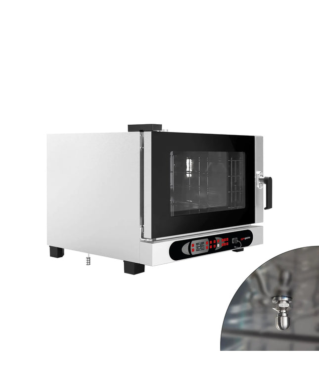 GGM Gastro Commercial Electric Combi Oven- Digital Controls - 4x GN 1/1 or 4x EN 600x400 - incl. Automatic washing system, Wi‑Fi & USB
