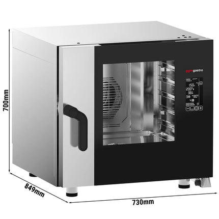GGM Gastro Commercial Electric Combi Oven - Digital Controls - 5x GN 1/1 - incl. Automatic washing system & Core temperature probe