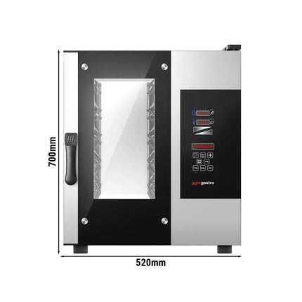 GGM Gastro Commercial Electric Combi Oven - Digital Controls - 5x GN 1/1 - Slimline - incl. Automatic washing system & Core temperature probe