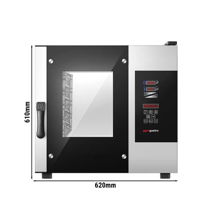 GGM Gastro Commercial Electric Combi Oven - Digital Controls - 5x GN 2/3 - incl. Core temperature probe, HACCP monitoring, USB