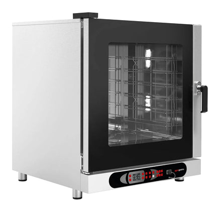 GGM Gastro Commercial Electric Combi Oven  - Digital Controls - 6x GN 1/1 or 6x EN 600x400 - incl. Automatic washing system, Wi‑Fi & USB, Humidity control