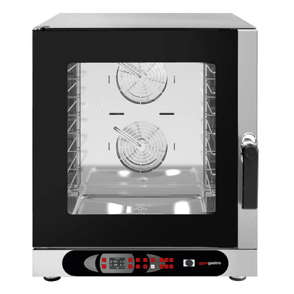 GGM Gastro Commercial Electric Combi Oven  - Digital Controls - 6x GN 1/1 or 6x EN 600x400 - incl. Automatic washing system, Wi‑Fi & USB, Humidity control