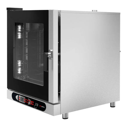 GGM Gastro Commercial Electric Combi Oven  - Digital Controls - 6x GN 1/1 or 6x EN 600x400 - incl. Automatic washing system, Wi‑Fi & USB, Humidity control