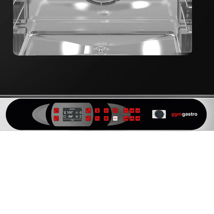 GGM Gastro Commercial Electric Combi Oven  - Digital Controls - 6x GN 1/1 or 6x EN 600x400 - incl. Automatic washing system, Wi‑Fi & USB, Humidity control
