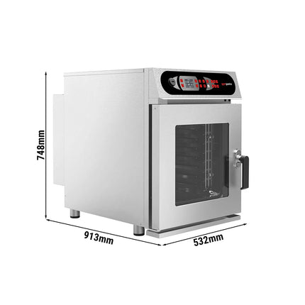 GGM Gastro Commercial Electric Combi Oven- Digital Controls - 6x GN 1/1 - Slimline - incl. Automatic washing system & Core temperature probe