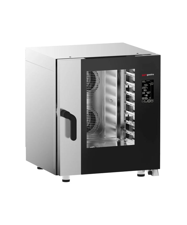 GGM Gastro Commercial Electric Combi Oven - Digital Controls - 7x GN 1/1 - incl. Automatic washing system, Core temperature probe, Direct steam injection