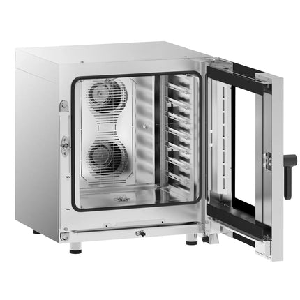 GGM Gastro Commercial Electric Combi Oven - Digital Controls - 7x GN 1/1 - incl. Automatic washing system, Core temperature probe, Direct steam injection