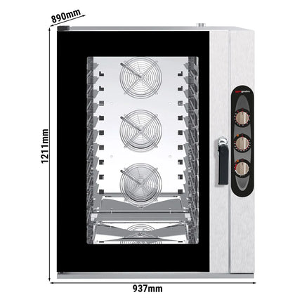 GGM Gastro Commercial Electric Combi Oven - Manual Controls - 12x GN 1/1 - incl. Mounting brackets