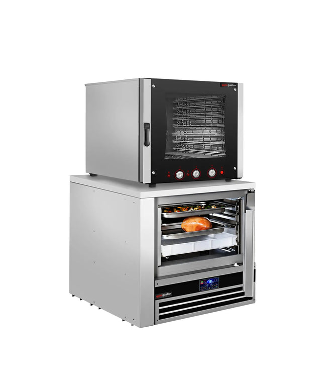 GGM Gastro Commercial Electric Combi Oven- Manual Controls - 6x GN 1/1 or 6x EN 600x400 - incl. Blast Chiller 5x GN 1/1
