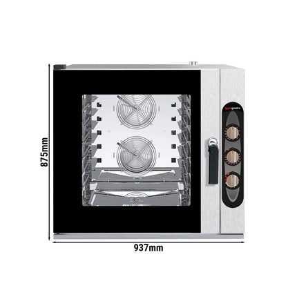 GGM Gastro Commercial Electric Combi Oven - Manual Controls - 7x GN 1/1 - incl. Mounting brackets