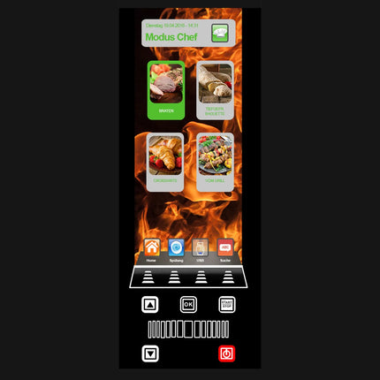 GGM Gastro Commercial Electric Combi Oven - Touchscreen Controls - 10x GN 1/1 - incl. Blast Chiller 5x GN 1/1, Core temperature probe, HACCP monitoring, USB