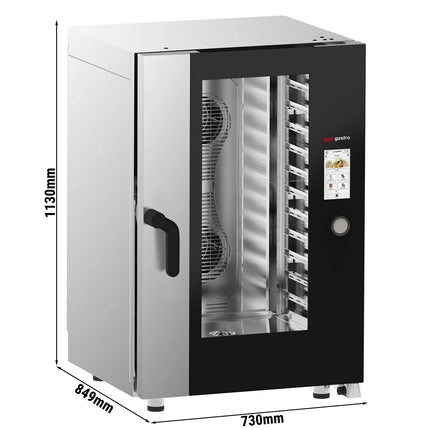 GGM Gastro Commercial Electric Combi Oven - Touchscreen Controls - 11x GN 1/1 - incl. Automatic washing system & Core temperature probe