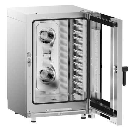 GGM Gastro Commercial Electric Combi Oven - Touchscreen Controls - 11x GN 1/1 - incl. Automatic washing system & Core temperature probe