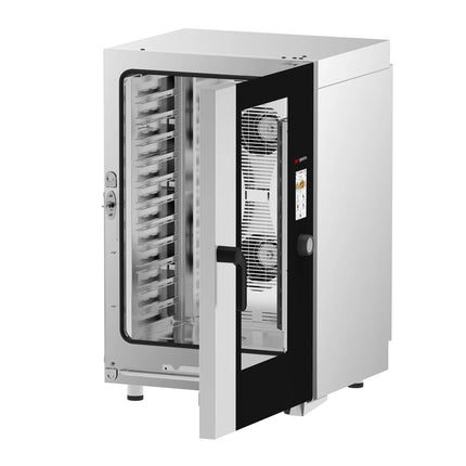 GGM Gastro Commercial Electric Combi Oven - Touchscreen Controls - 11x GN 1/1 - incl. Automatic washing system & Core temperature probe