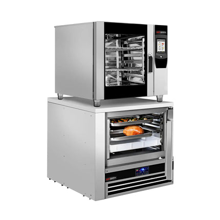GGM Gastro Commercial Electric Combi Oven - Touchscreen Controls - 17.8 cm touchscreen - 7x GN 1/1 - incl. Core temperature probe & Washing system