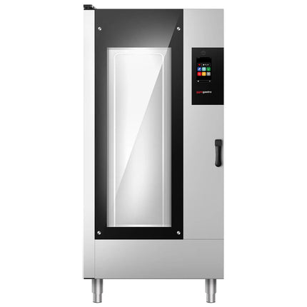 GGM Gastro Commercial Electric Combi Oven - Touchscreen Controls - 20x GN 1/1 - incl. Automatic washing system, Core temperature probe & Trolley