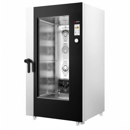 GGM Gastro Commercial Electric Combi Oven - Touchscreen Controls - 20x GN 1/1 - incl. Automatic washing system, Core temperature probe & Trolley