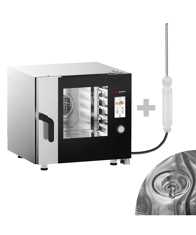 GGM Gastro Commercial Electric Combi Oven - Touchscreen Controls - 5x GN 1/1 - incl. Automatic washing system & Core temperature probe