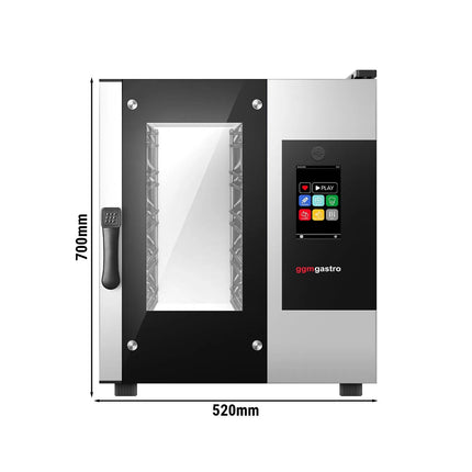 GGM Gastro Commercial Electric Combi Oven - Touchscreen Controls - 5x GN 1/1 - Slimline - incl. Automatic washing system & Core temperature probe
