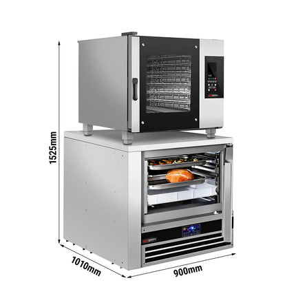 GGM Gastro Commercial Electric Combi Oven - Touchscreen Controls - 5x GN 1/1 - incl. Blast chiller 5x GN 1/1, Core temperature probe, HACCP monitoring, USB