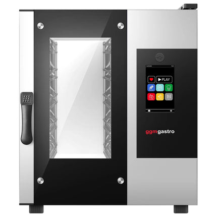 GGM Gastro Commercial Electric Combi Oven - Touchscreen Controls - 5x GN 1/1 - Slimline - incl. Automatic washing system & Core temperature probe