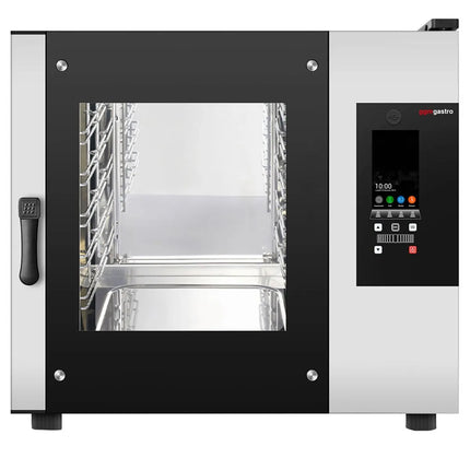 GGM Gastro Commercial Electric Combi Oven - Touchscreen Controls - 5x GN 1/1 - incl. Blast chiller 5x GN 1/1, Core temperature probe, HACCP monitoring, USB
