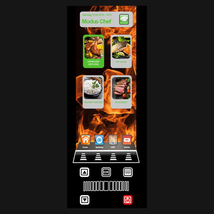 GGM Gastro Commercial Electric Combi Oven - Touchscreen Controls - 5x GN 1/1 - incl. Blast chiller 5x GN 1/1, Core temperature probe, HACCP monitoring, USB