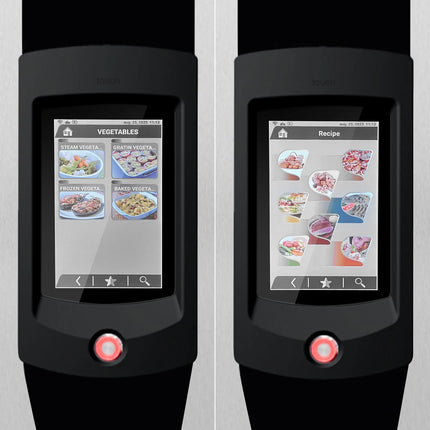 GGM Gastro Commercial Electric Combi Oven- Touchscreen Controls - 6x GN 1/1 - 17.8 cm colour touchscreen - incl. Automatic washing system, Core temperature probe, Fat collection tray, Base cabinet, Wi‑Fi & USB