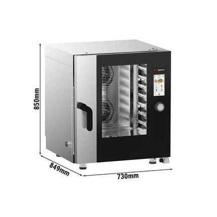 GGM Gastro Commercial Electric Combi Oven - Touchscreen Controls - 7x GN 1/1 - 17.8 cm TFT touchscreen - incl. Automatic washing system & Core temperature probe