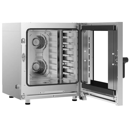 GGM Gastro Commercial Electric Combi Oven - Touchscreen Controls - 7x GN 1/1 - 17.8 cm TFT touchscreen - incl. Automatic washing system & Core temperature probe