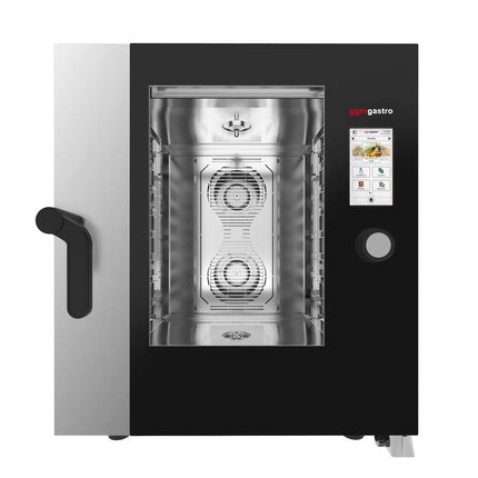 GGM Gastro Commercial Electric Combi Oven - Touchscreen Controls - 7x GN 1/1 - 17.8 cm TFT touchscreen - incl. Automatic washing system & Core temperature probe