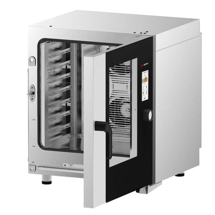 GGM Gastro Commercial Electric Combi Oven - Touchscreen Controls - 7x GN 1/1 - 17.8 cm TFT touchscreen - incl. Automatic washing system & Core temperature probe