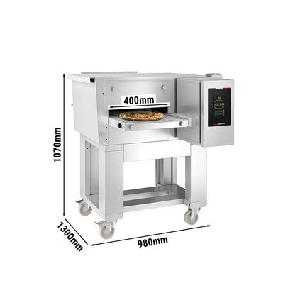 GGM Gastro Commercial Electric Conveyor Oven – 980 × 1300 mm – Touch Control – 400 mm Belt Width – Including Stand