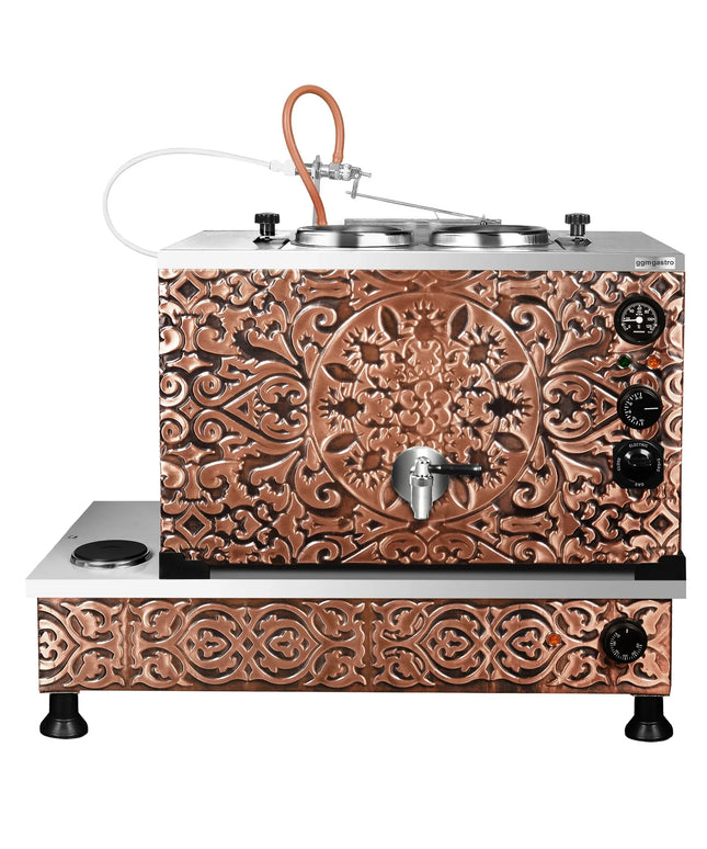 GGM Gastro Commercial Electric Copper Tea Urn - 770mm - 22 Litres