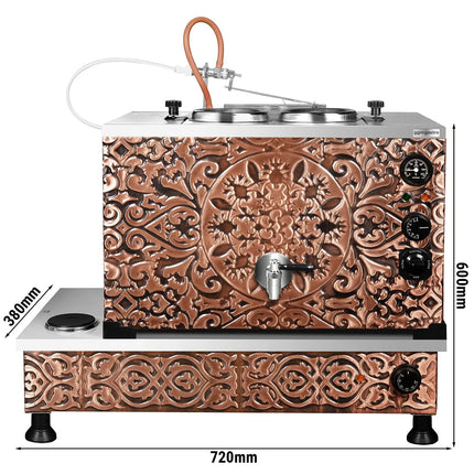 GGM Gastro Commercial Electric Copper Tea Urn - 770mm - 22 Litres