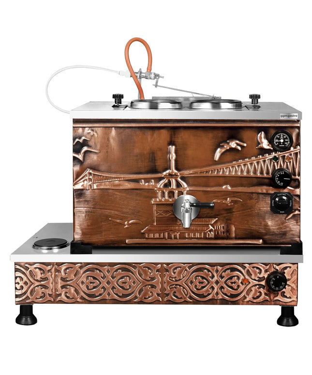 GGM Gastro Commercial Electric Copper Tea Urn - 770mm - 22 Litres - Istanbul Design
