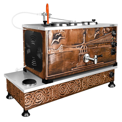 GGM Gastro Commercial Electric Copper Tea Urn - 870mm - 33 Litres - Istanbul Design