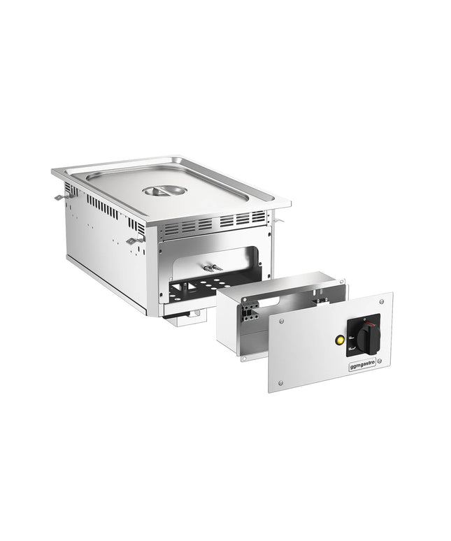 GGM Gastro Commercial Electric Drop-in Bain Marie – 1.5 kW – 1 × GN 1/1 - with drain tap