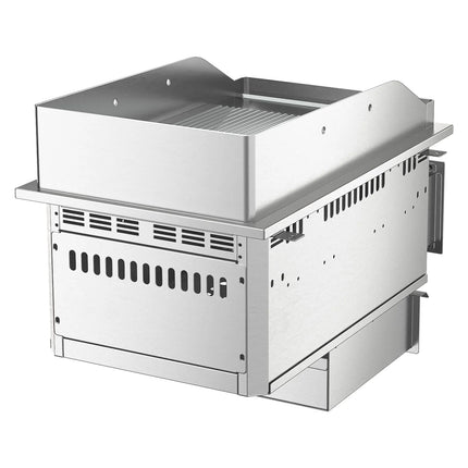 GGM Gastro Commercial Electric Drop-in Griddle – 4.5 kW – Ribbed - Cooking Area: 344x484 mm