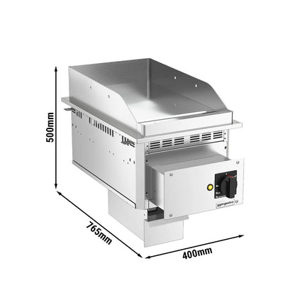 GGM Gastro Commercial Electric Drop-in Griddle – 4.5 kW – Smooth - Cooking Area: 344 x 484 mm